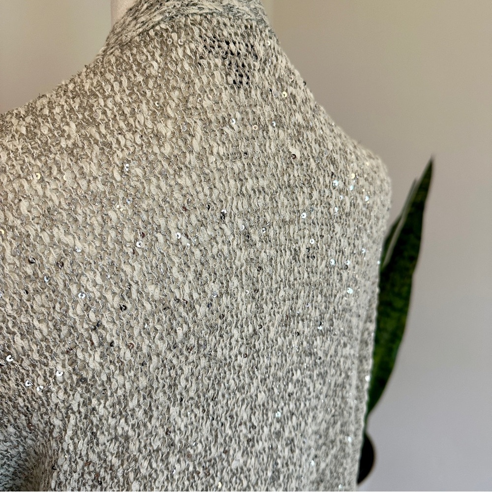Apt. 9 | Sparkly Gray Cardigan Sweater - Picture 5 of 12